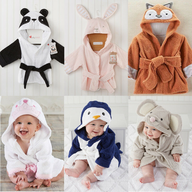 Baby Robe Animal Design with Hoodie